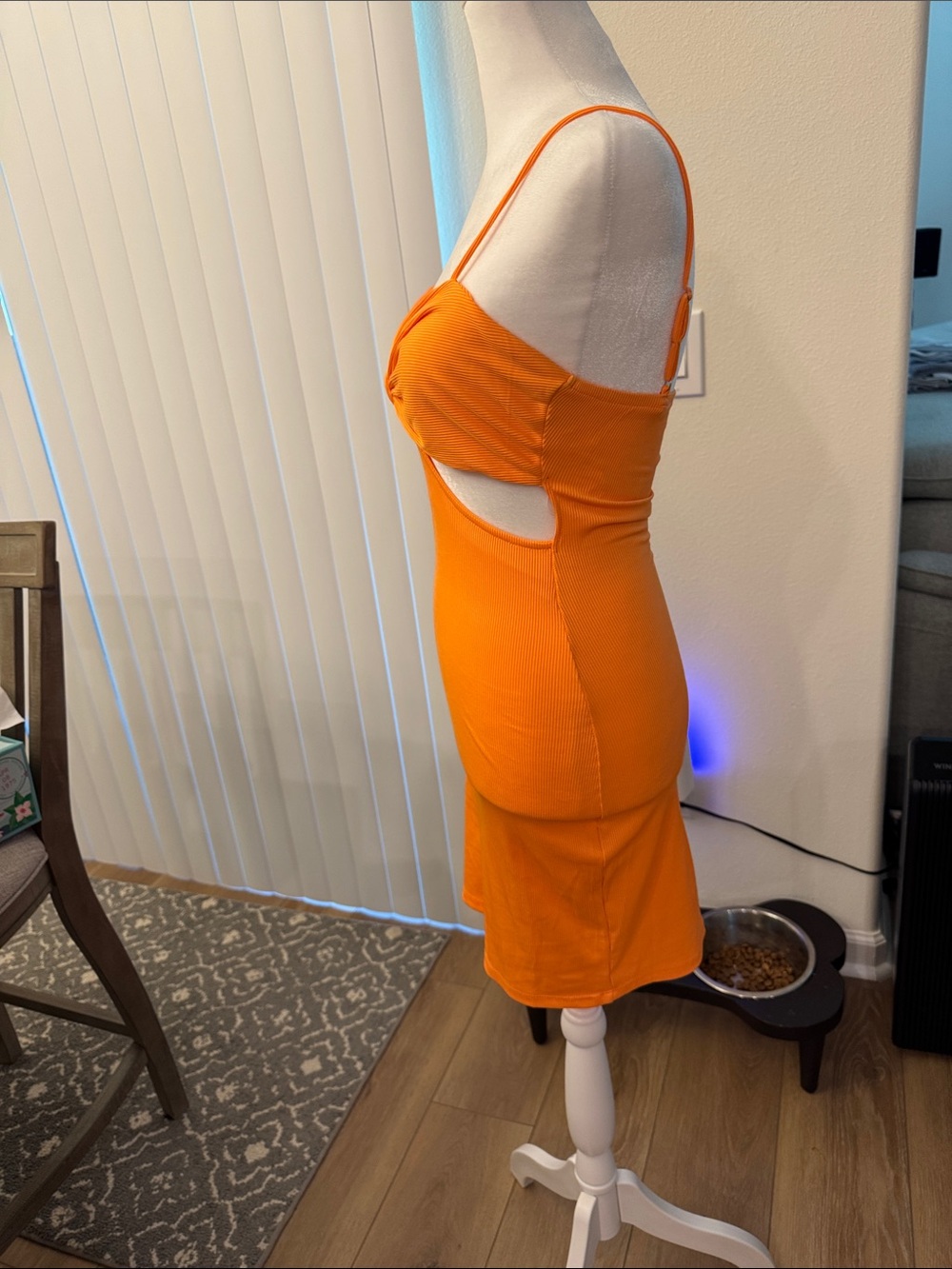 Princess Polly Marissa Orange Cutout Mini Dress - Picture 6 of 9